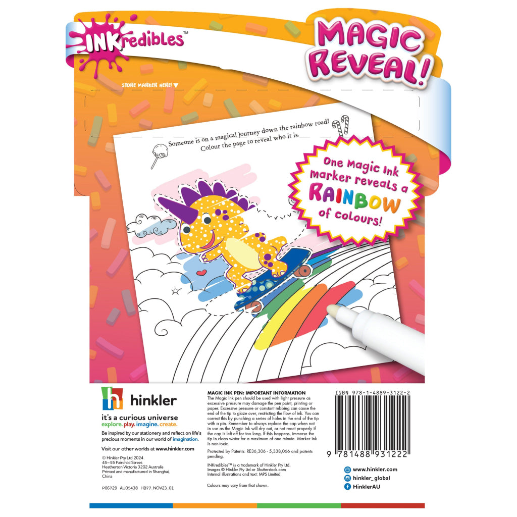 Hinkler Inkredibles: Invisible Ink Rainbow Rush Inkredibles