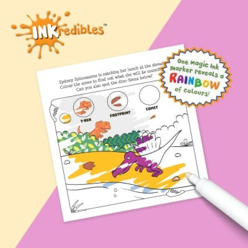 Hinkler Inkredibles: Roarsome Dinosaurs Magic Ink Pictures (Revised) Inkredibles
