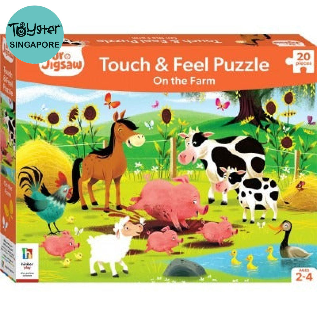 Hinkler Junior Jigsaw Touch And Feel On The Farm Junior Jigsaw