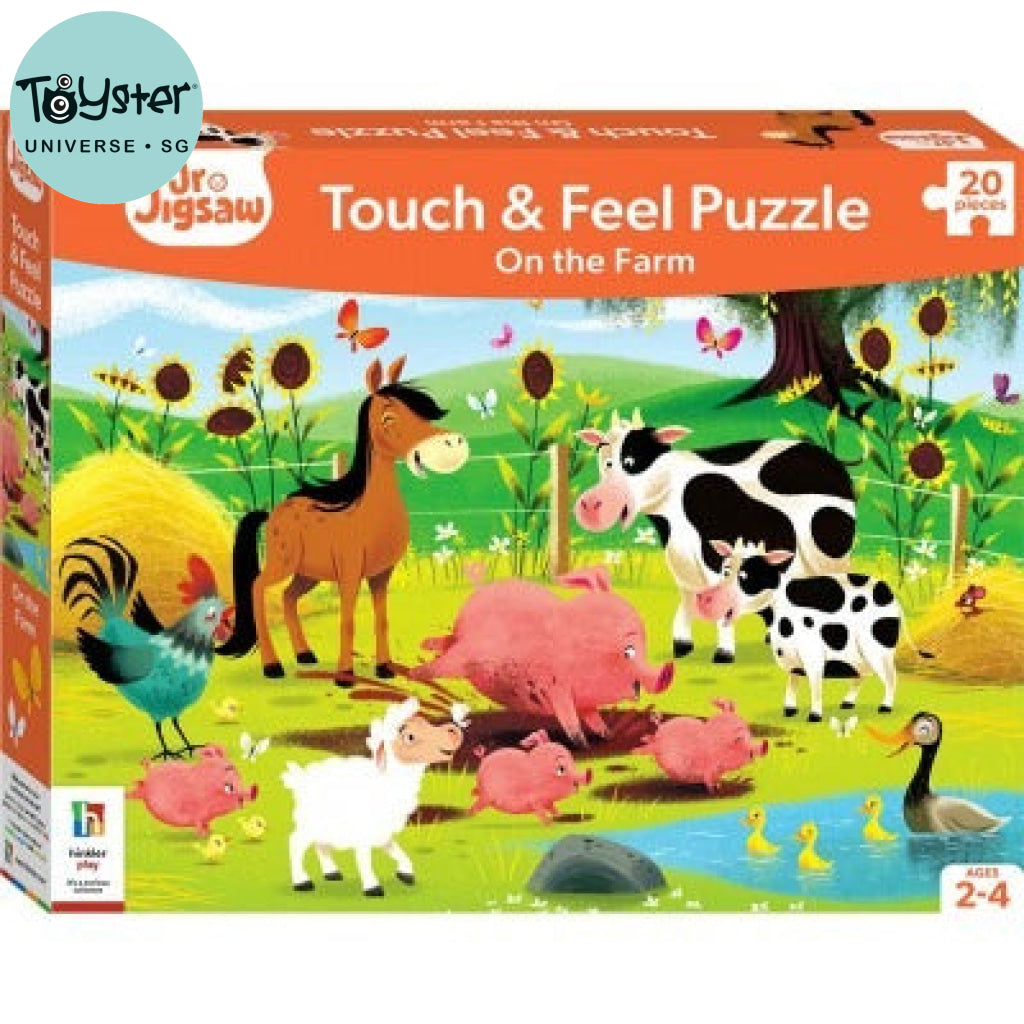 Hinkler Junior Jigsaw Touch And Feel On The Farm Junior Jigsaw