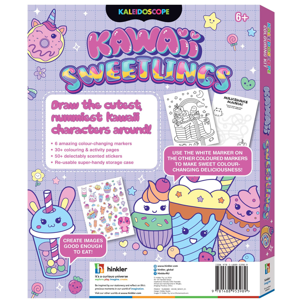 Hinkler Kaleidoscope Colouring Kawaii Sweetlings Kit HINKLER