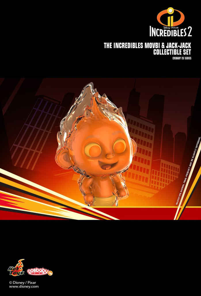 Hot Toys Cosbaby Incredibles2 Movbi And Jack-Jack Collectible Set Disney Pixar