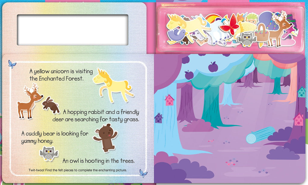 Imagine That - Play Felt Magical Unicorns Soft Books