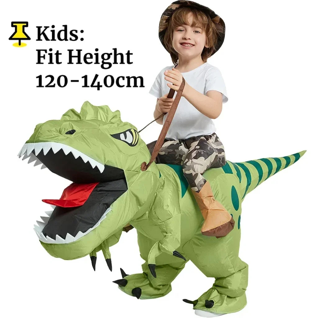 Inflatable Dinosaur Velociraptor Costume - Fit Height 120-150cm / One Size