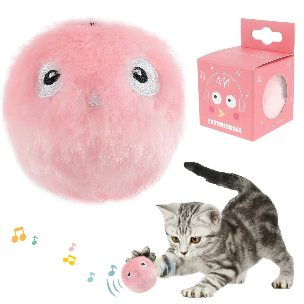 Interactive Pet Plush Ball Plush - 1pc pink