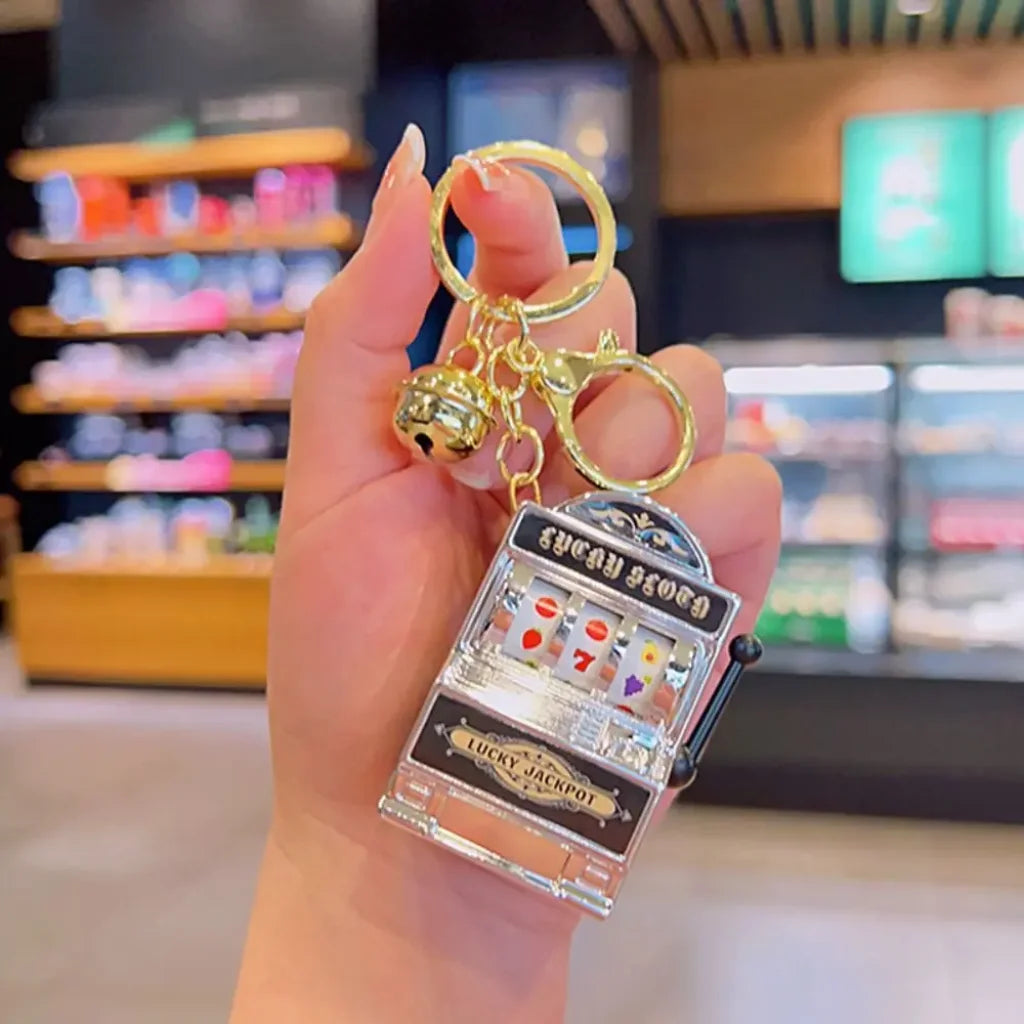 Jackpot Machine Keychain Silver2