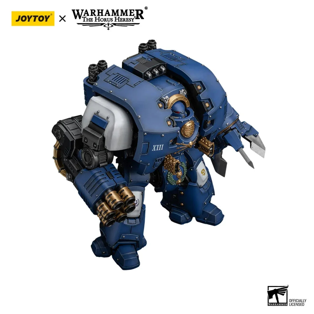 JOYTOY Warhammer 1/18 Action Figures Mecha 28.6cm Ultramarines Leviathan Dreadnought with Cyclonic Melta Lance and