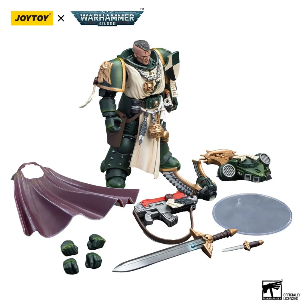 JOYTOY Warhammer 40k 1/18 Action Figures Anime 12cm Dark Angels Master Lazarus - Master Lazarus / 12cm