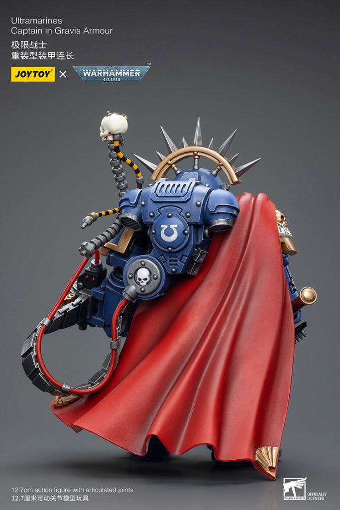 Joytoy Warhammer 40K Ultramarines Captain In Gravis Armour Jt7745 Warhammer