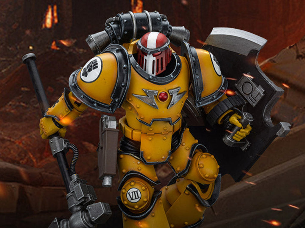 Joytoy Warhammer Imperial Fists Legion Mkiii Breacher Squad Sergeant With Thunder Hammer Jt9107