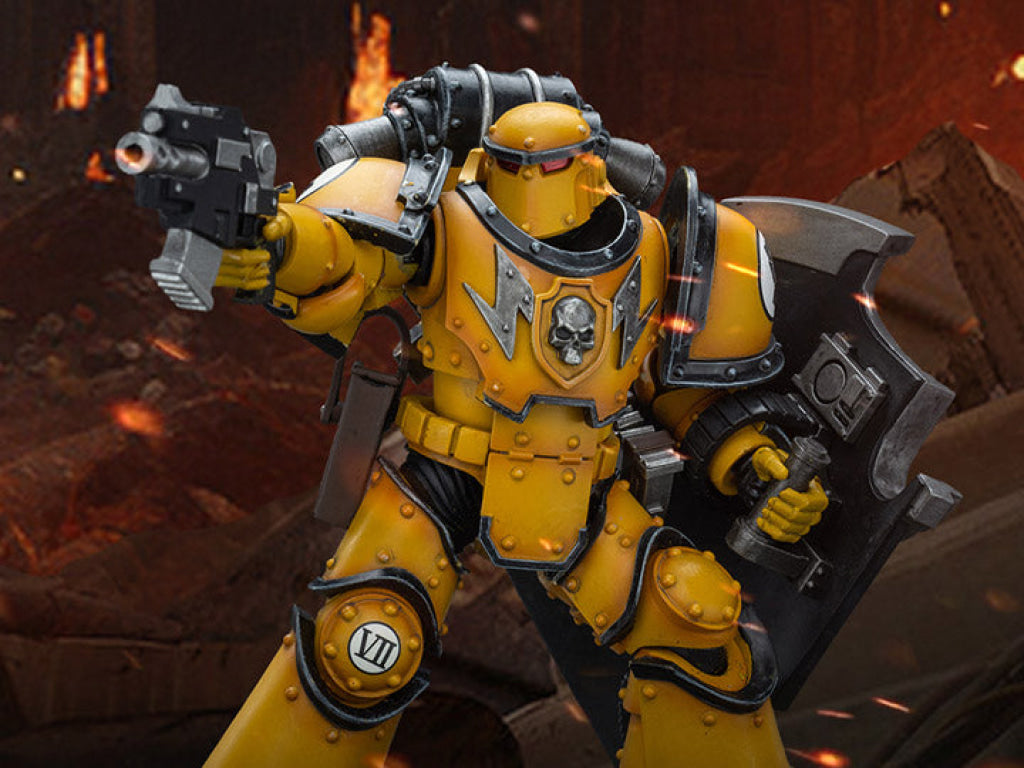 Joytoy Warhammer Imperial Fists Legion Mkiii Breacher Squad With Graviton Gun Jt9114 Warhammer 40K