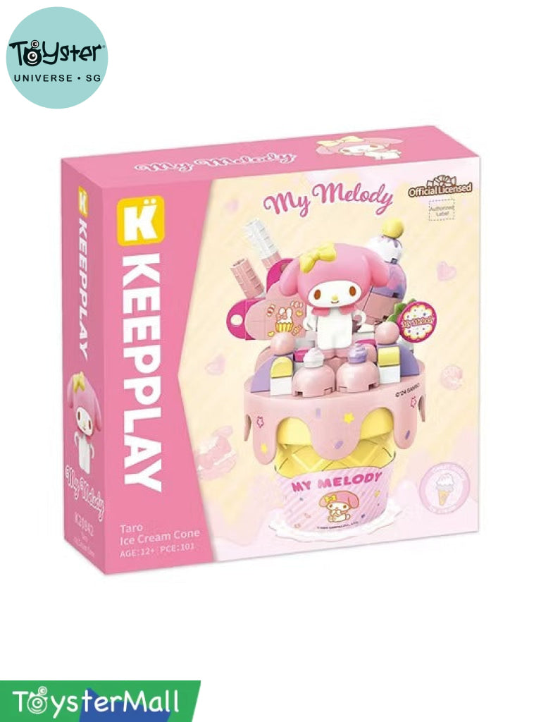 Keeppley My Melody Mashed Taro Crispy Cone - TOYSTER Singapore
