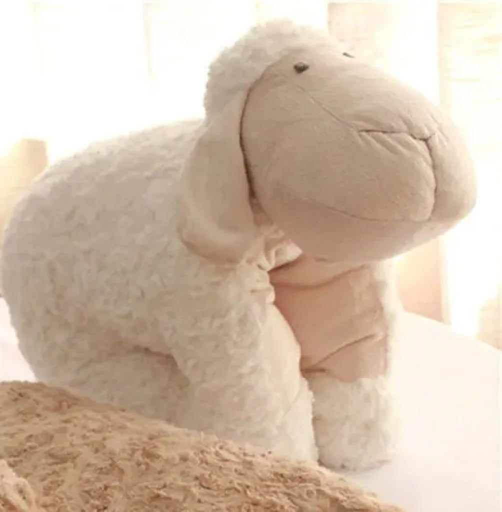 Lamb folding pillow Plush - White / 20X25CM