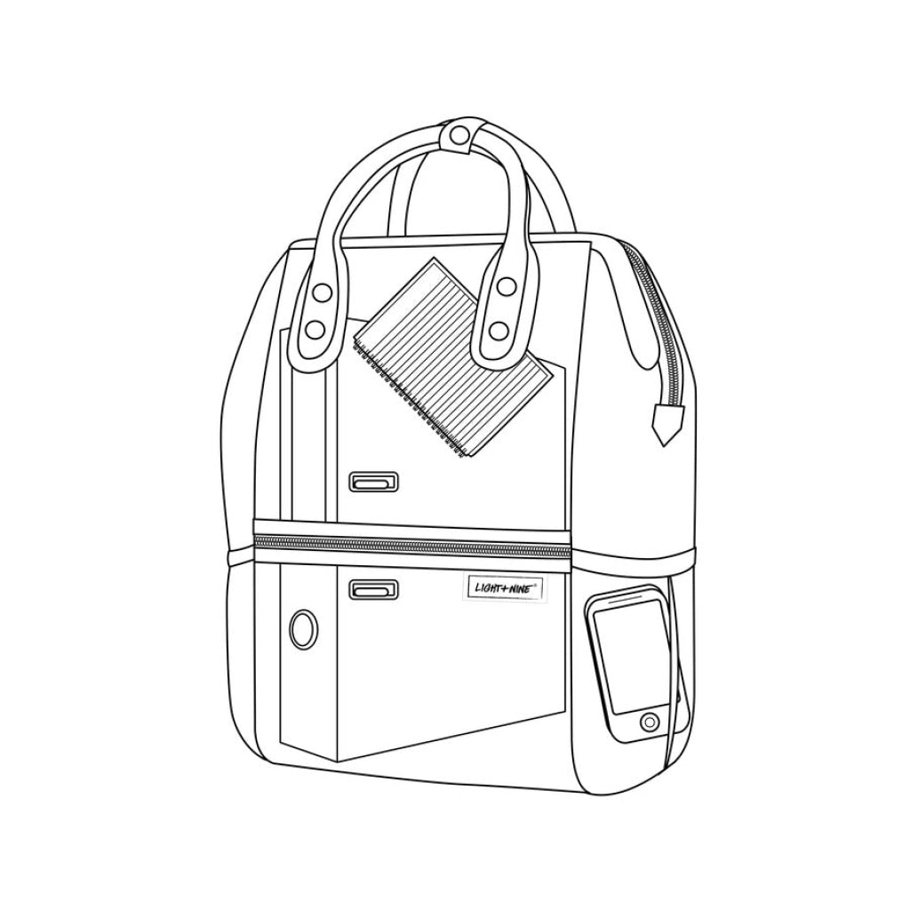 Light + Nine Master Short Backpack Artist Green Light + Nine