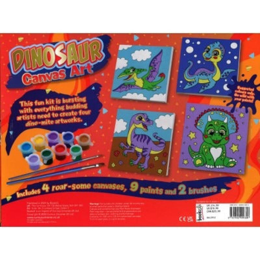 Little Artist Canvas Set Dinosaur Bookoli