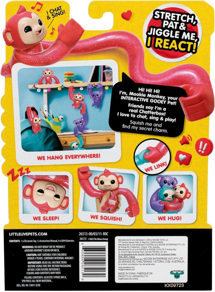 Little Live Pets Hug N’ Hang Zoogooz - Mookie Monkey