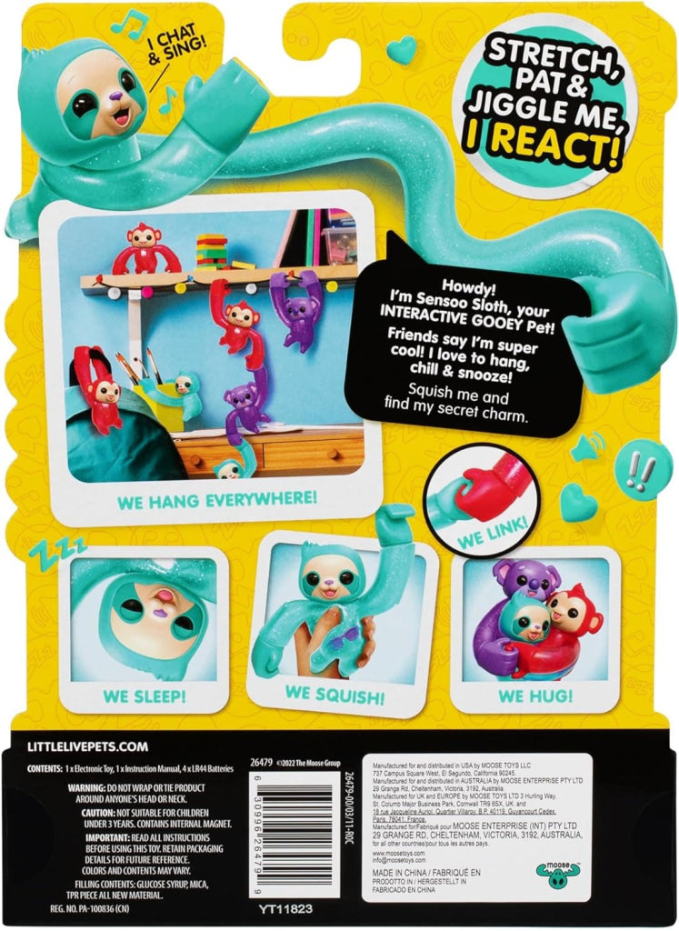 Little Live Pets Hug N’ Hang Zoogooz - Sensoo Sloth