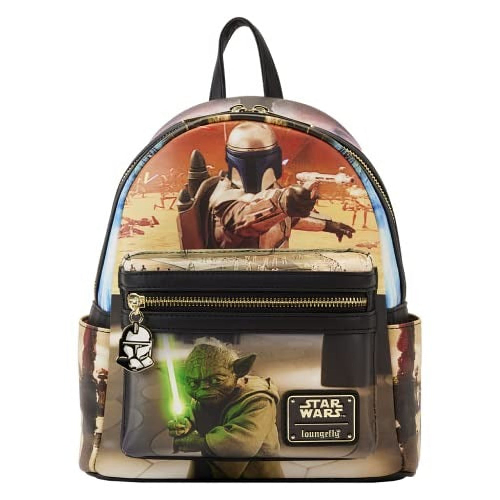 Loungefly Star Wars Episode Two Attack Of The Clones Scene Mini Backpack - Loungefly