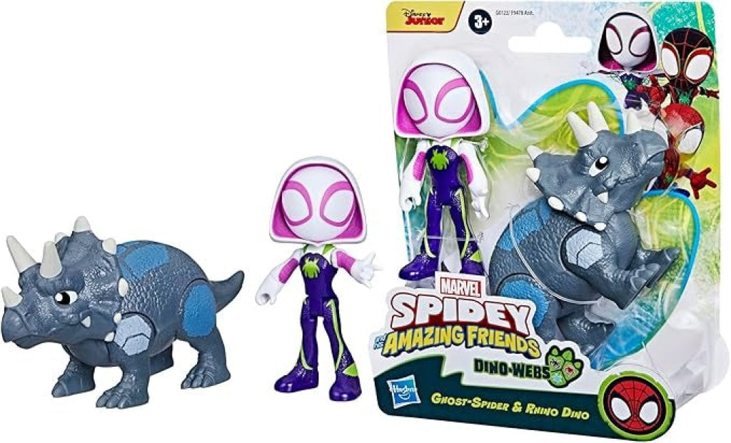 Marvel SAF Hero Dino Webs - Ghost Spider & Rhino Dino - Marvel