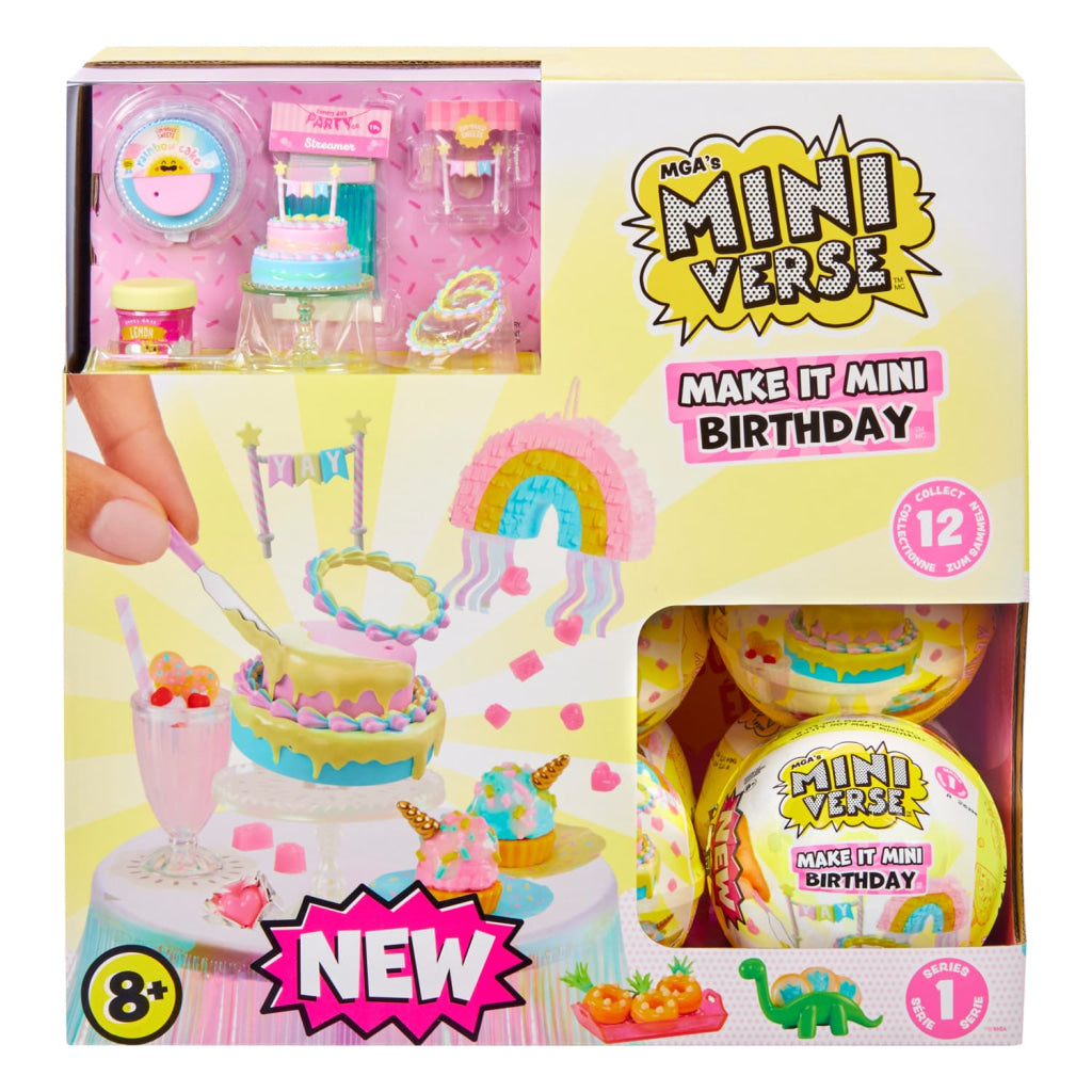 Mga’s Miniverse Make It Mini Birthday Sealed Full Set 15 Pieces Mga