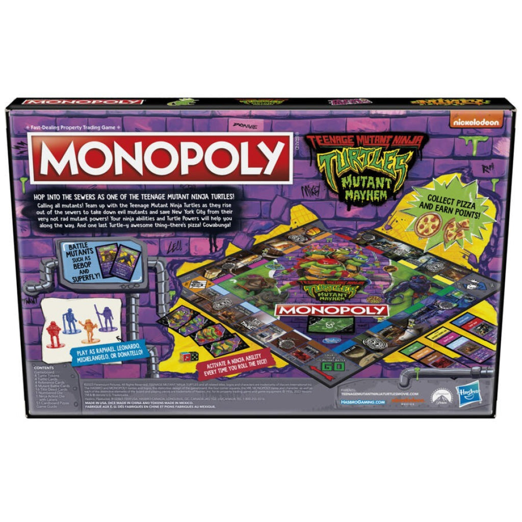Monopoly Teenage Mutant Ninja Turtles: Mayhem Edition Hasbro Gaming