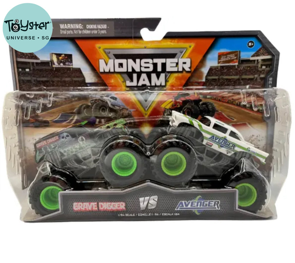 Monster Jam 1:64 - Grave Digger Vs Avenger 2 Pack
