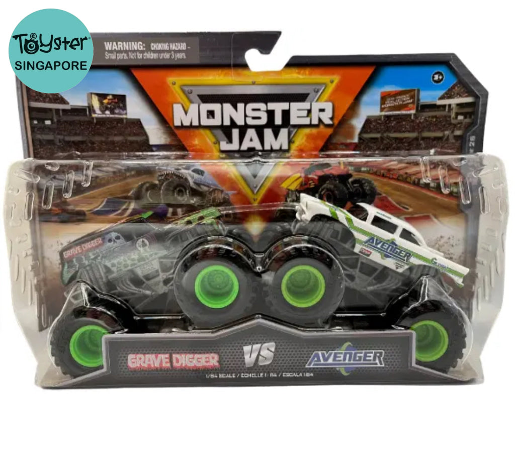 Monster Jam 1:64 - Grave Digger Vs Avenger 2 Pack