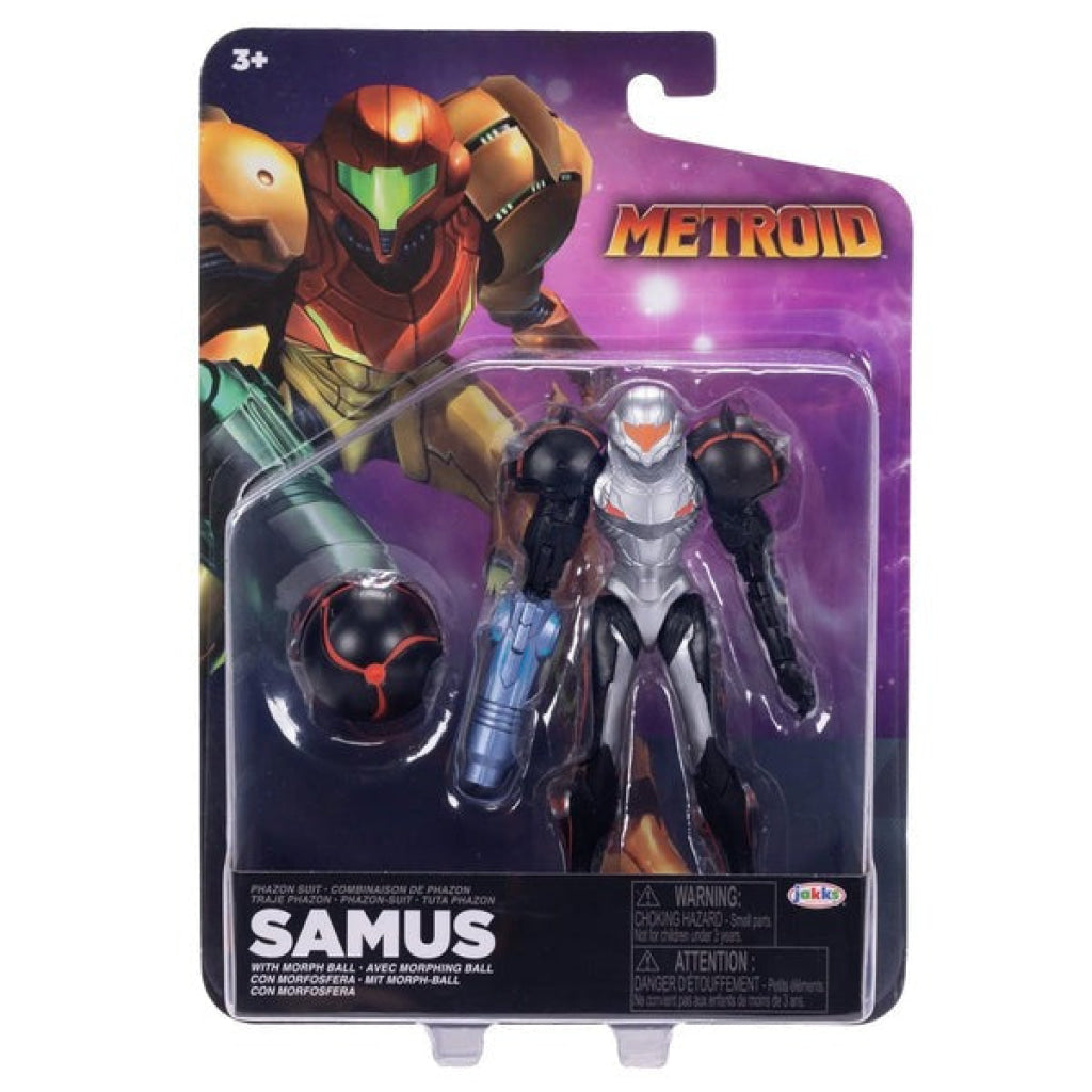 Nintendo 4’’ Figures - Metriod Samus Phazon Suit With Morph Ball Nintendo
