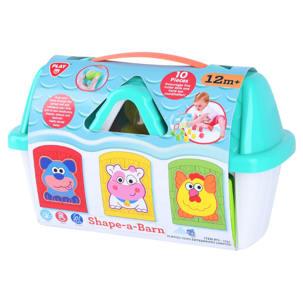 Playgo Shapes & Lock Barn - Playgo