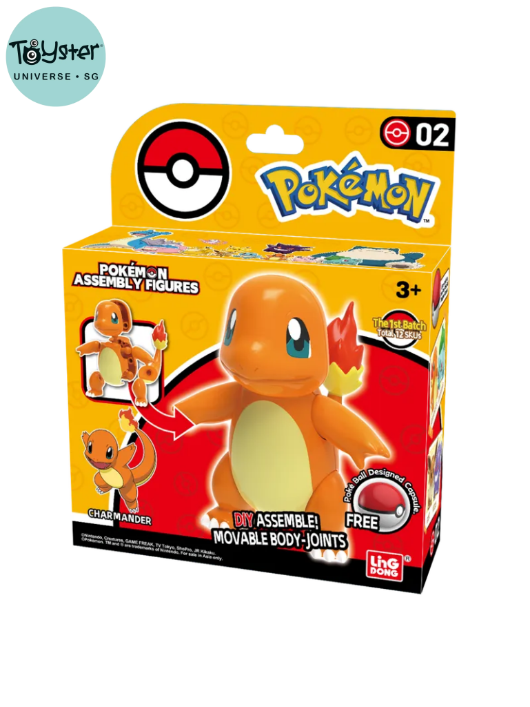 ポケモン組み立てフィギュア - ヒトカゲ - TOYSTER シンガポール ポケモン組み立てフィギュア - ヒトカゲ - TOYSTER シンガポール