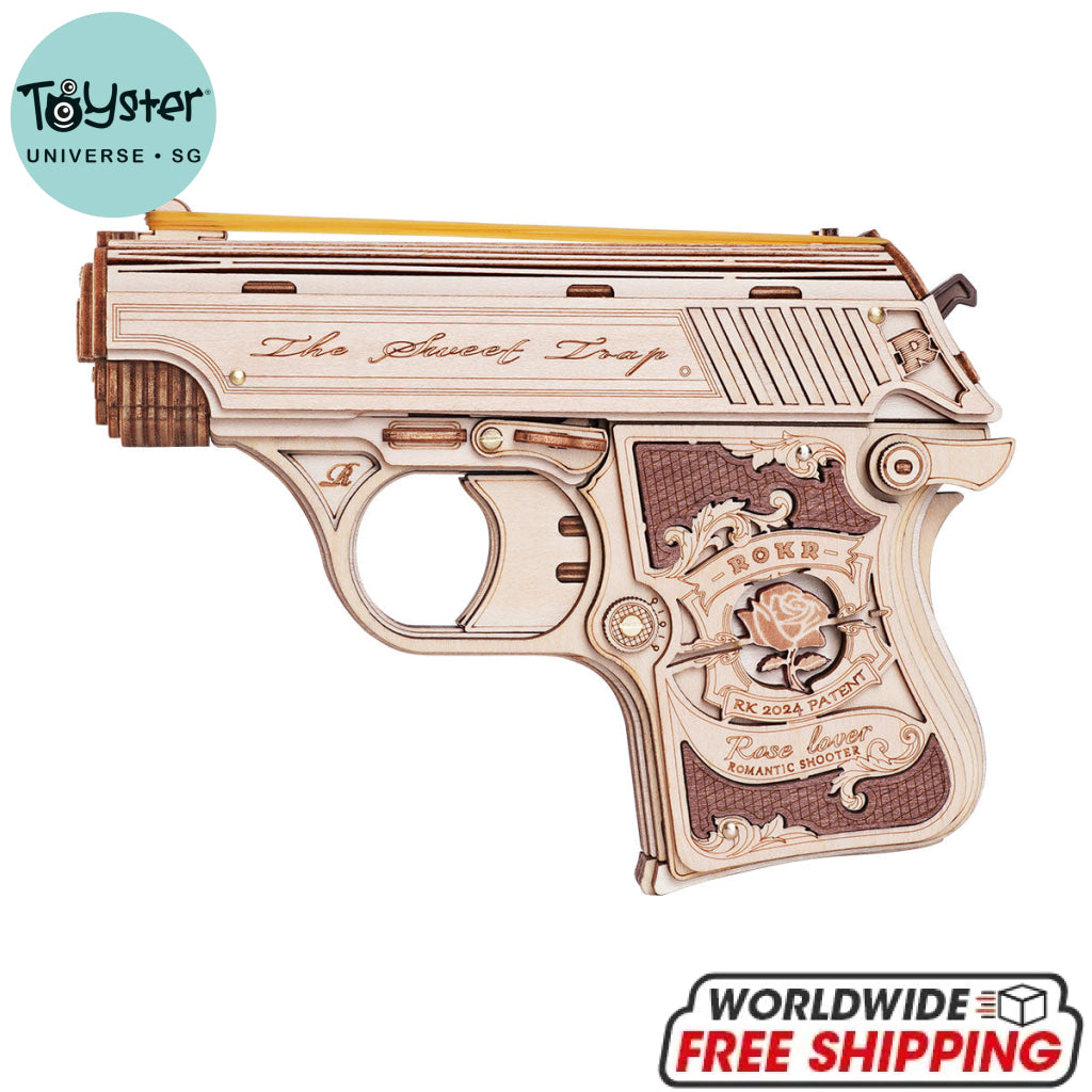 ROKR Mini Gun Toy Wooden 3D Puzzle LQ502 - TOYSTER Singapore