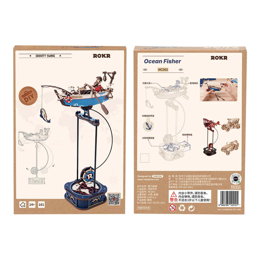 Robotime ROKR Ocean Fisher DIY Pendulum Toy 3D Puzzle MCD02 Dropship