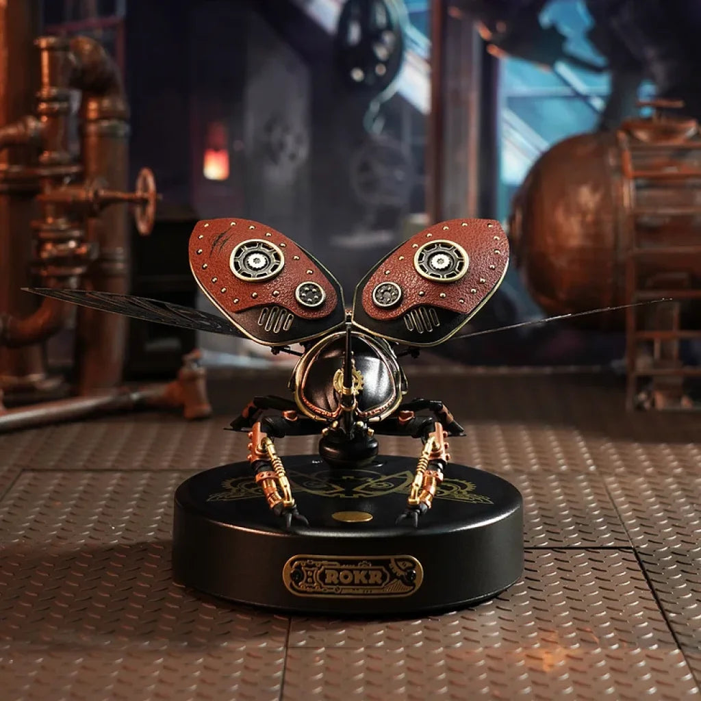 Robotime Rokr Rhinoceros Beetle Model Diy 3D Puzzle Mi01 Dropship