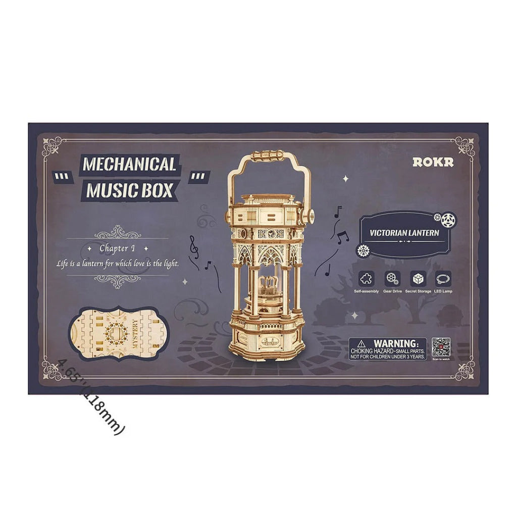 Robotime Rokr Victorian Lantern Mechanical Music Box Amk61 Dropship