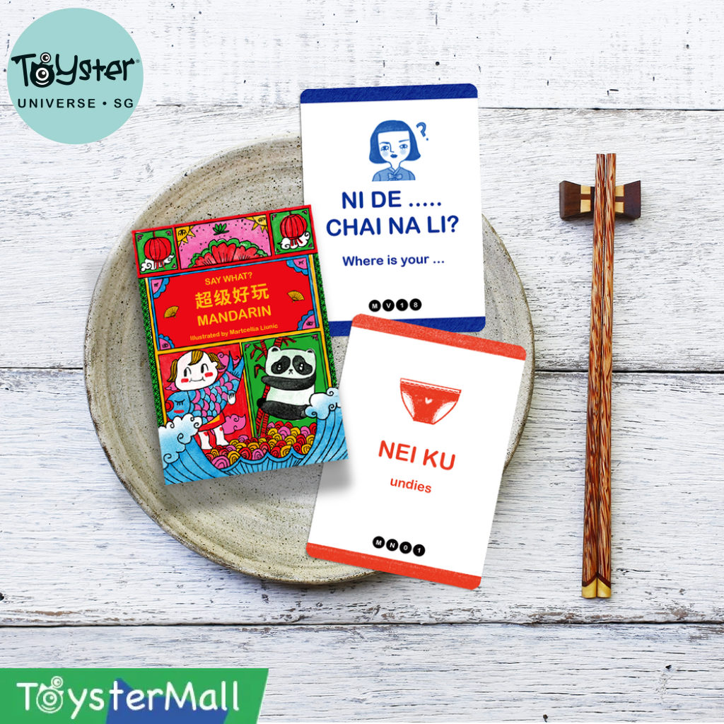 SAY WHAT? Learn Mandarin Playing Cards - Card Games