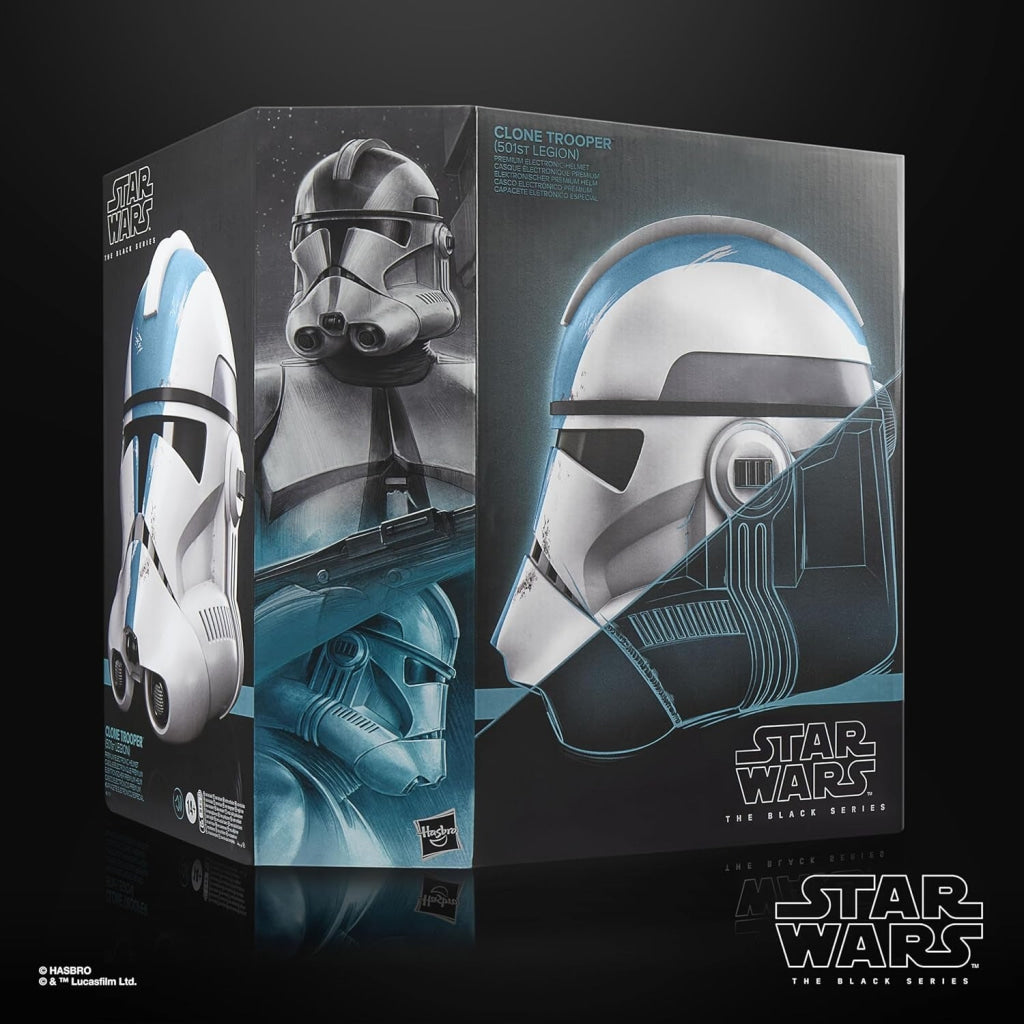 Star Wars The Black Series Clone Trooper (501st Legion) Premium Electronic Helmet - Star Wars