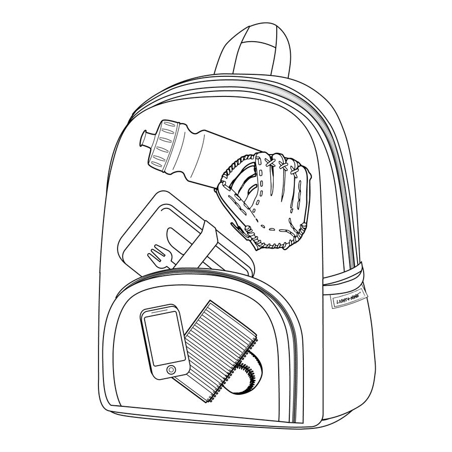 Light + Nine Starter XL Backpack Multi Rose Light + Nine