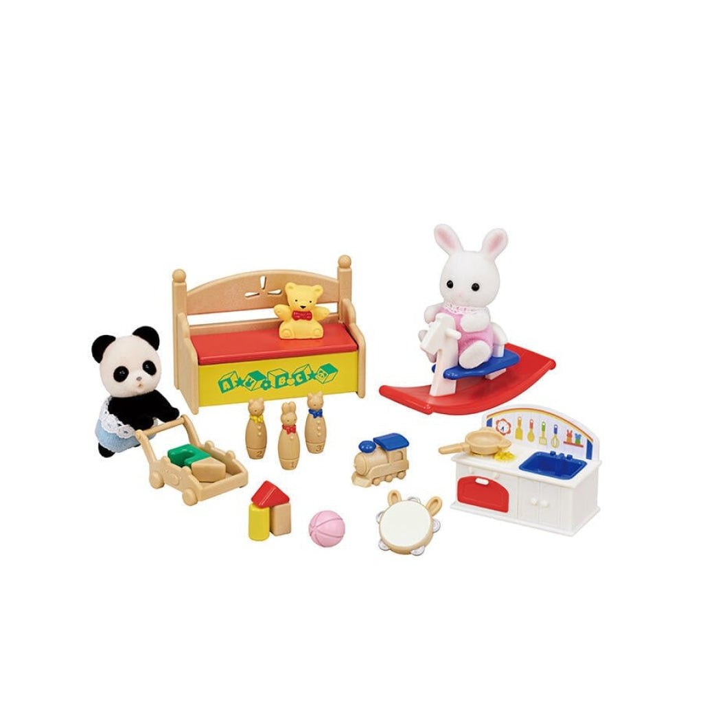 Sylvanian Families Baby’s ToyBox - Snow Rabbit & Panda Babies Set Sylvanian Families