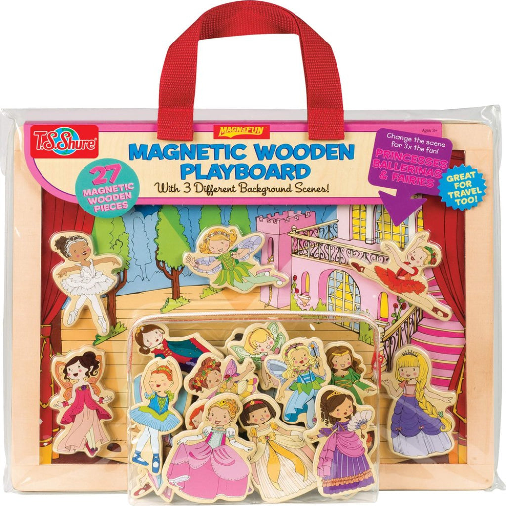 T.S. Shure Magnetic Wooden Playboard Princesses Ballerinas & Fairies - T.S. Shure