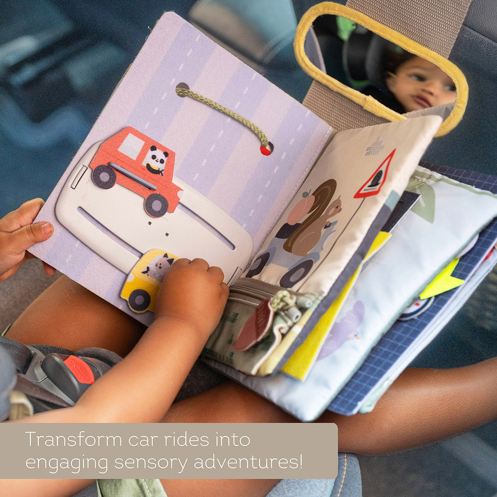 Taf Toys Ride Time Busy Book | Toddler Activity Book | Montessori Travel Toy 18M+ - Easier Drive