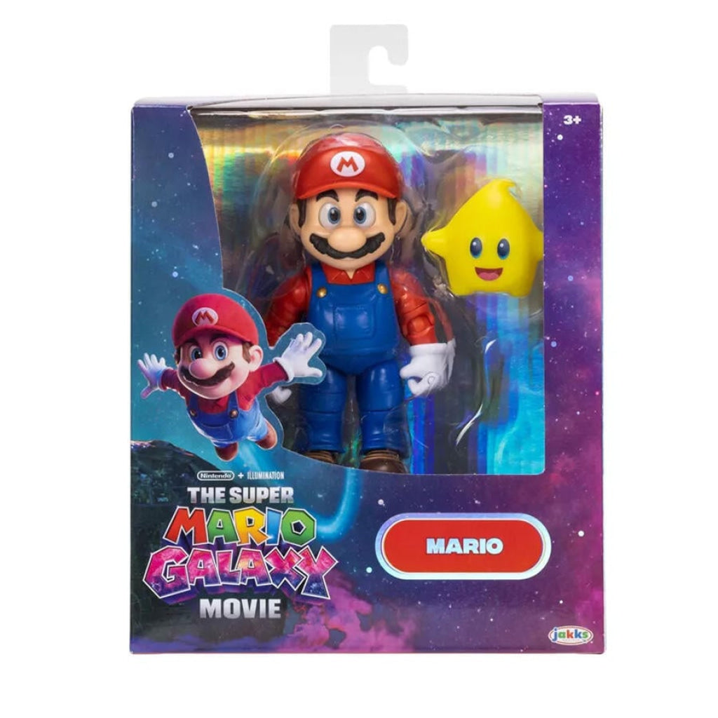 The Super Mario Galaxy Movie - 5” Figure Series – Mario Figure with Luma Star Accessory - Nintendo