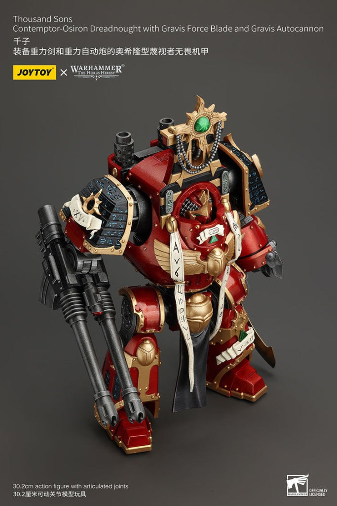 Thousand Sons Contemptor-Osiron Dreadnought With Gravis Force Blade And Autocannon Jt8636 Warhammer