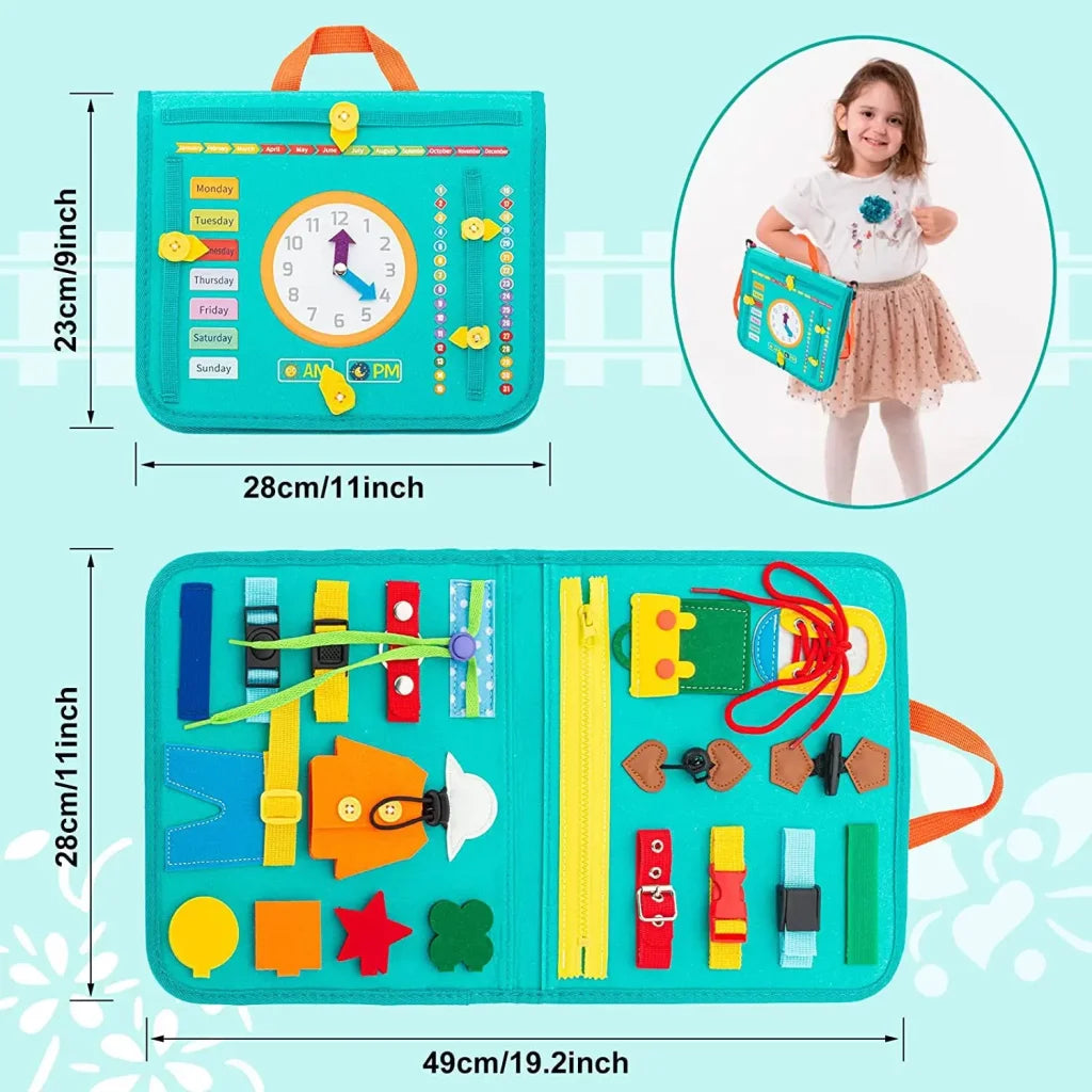 Toddlers Montessori Toys Busy Board Sensory