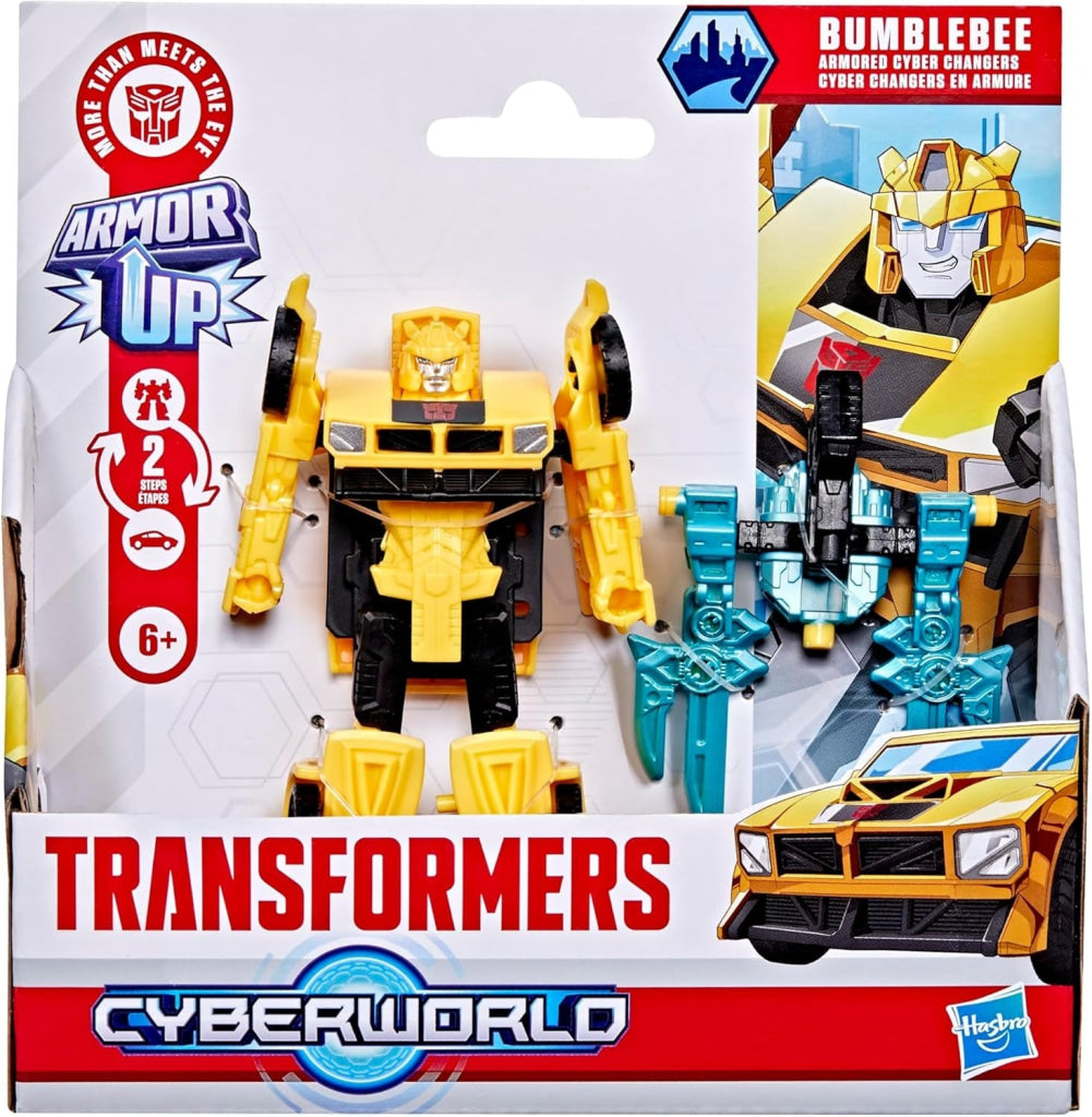 Transformers Cyberworld Armored Cyber Changers Bumblebee - Transformers