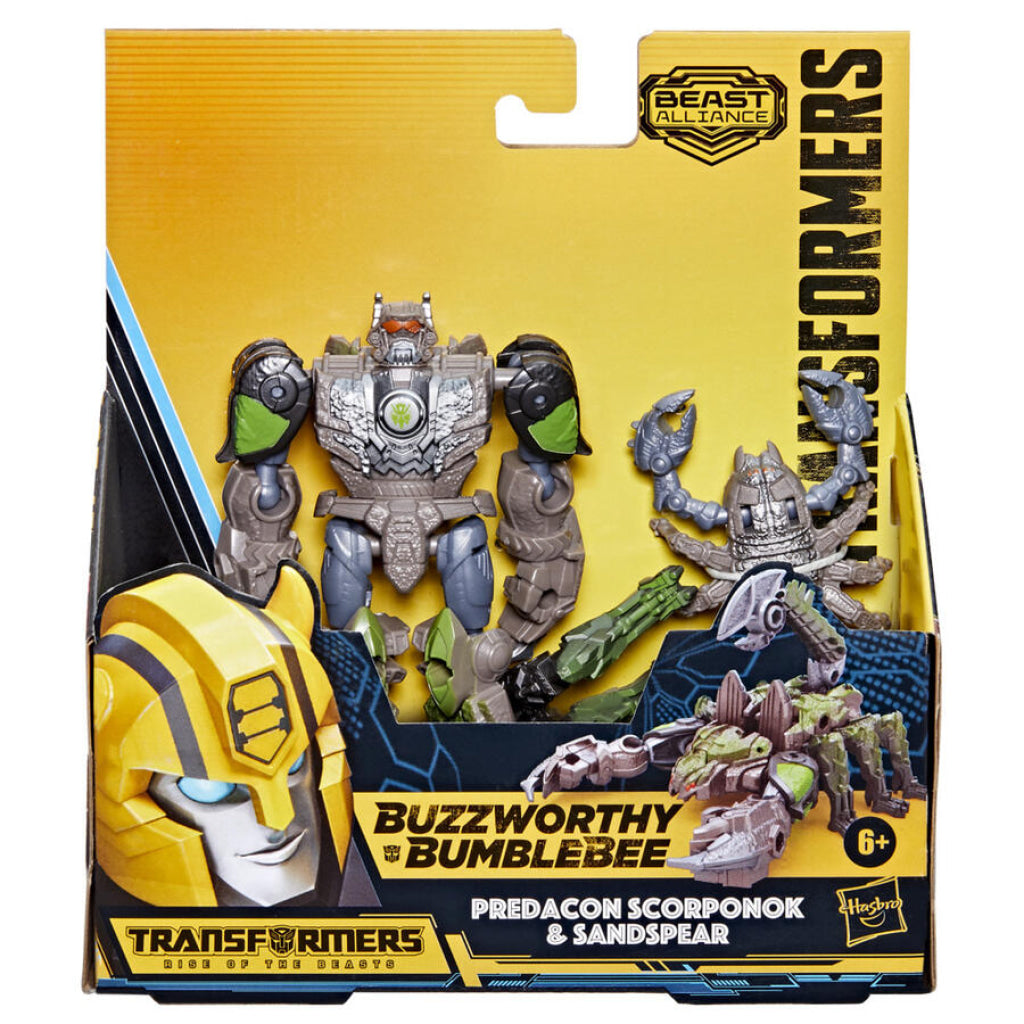 Transformers Rise Of The Beasts Beast Alliance Weaponizers 2-Pack Predacon Scorponok & Sandspear