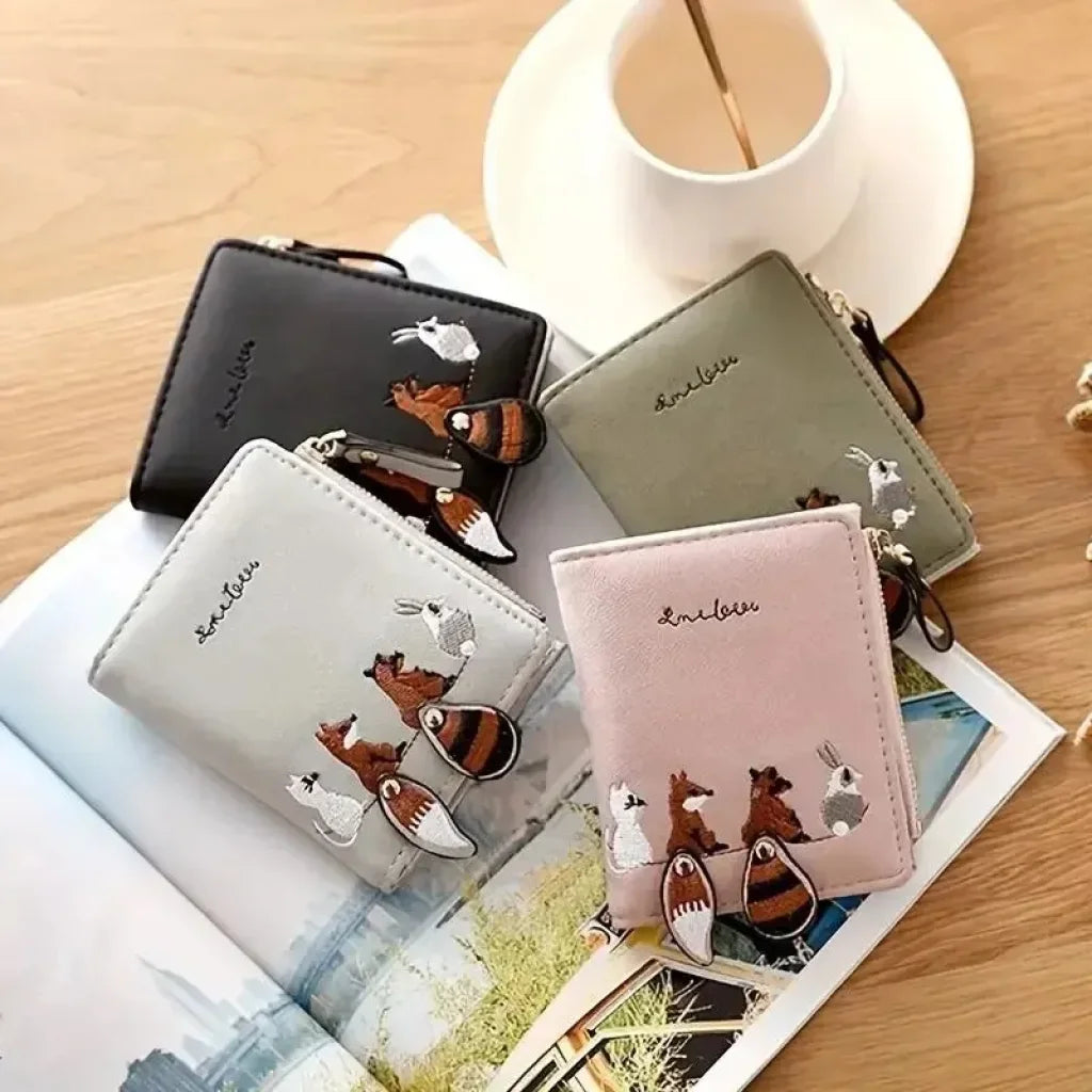 Trendy Short Wallet With Card Holder Coin Purse