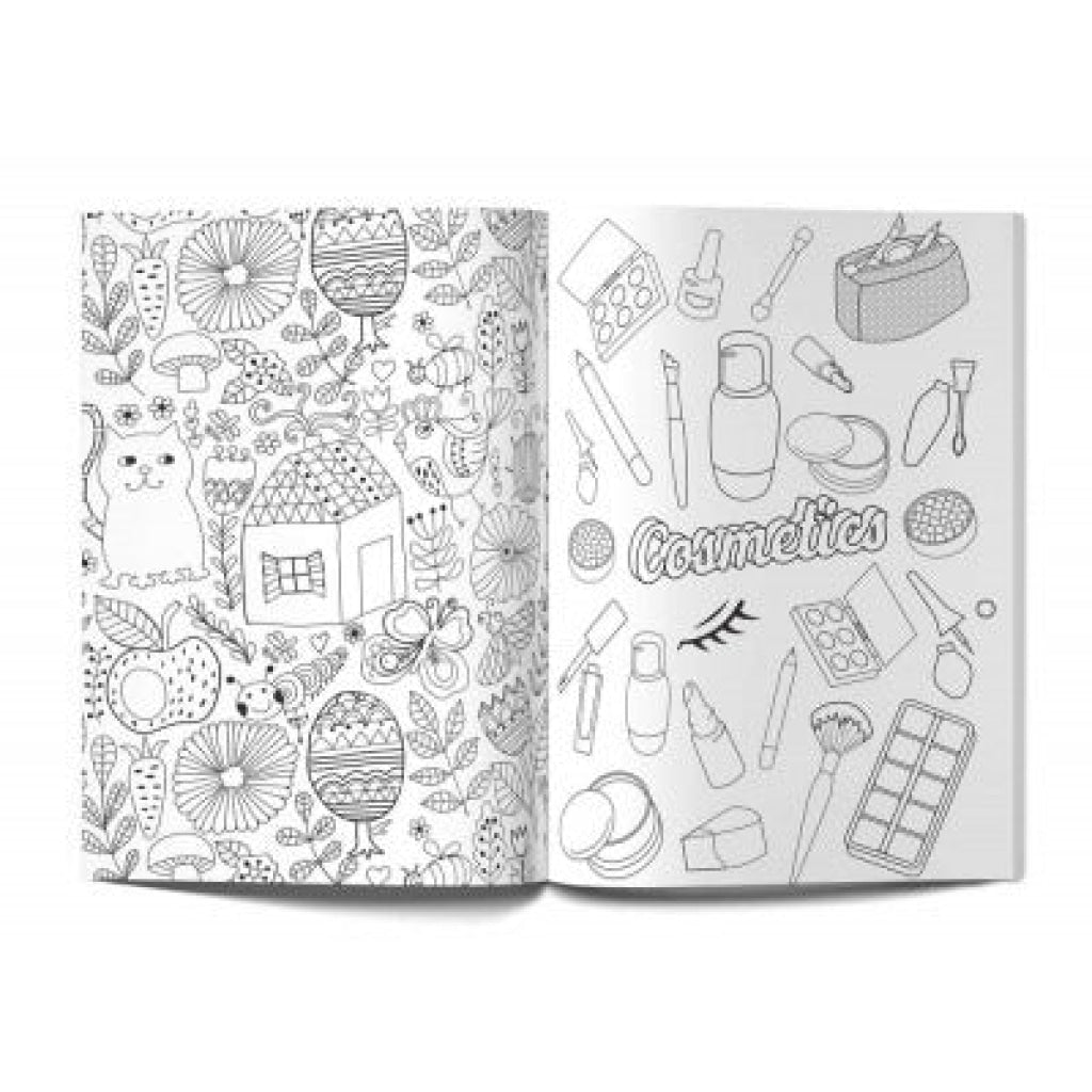 Wonder House - Doodle Coloring For Kids: Pink Edition Doodle