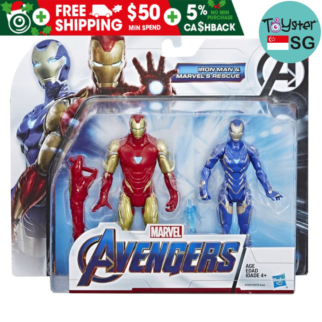 Marvel Avengers Endgame Iron Man and Marvel's Rescue Figure 2-Pack