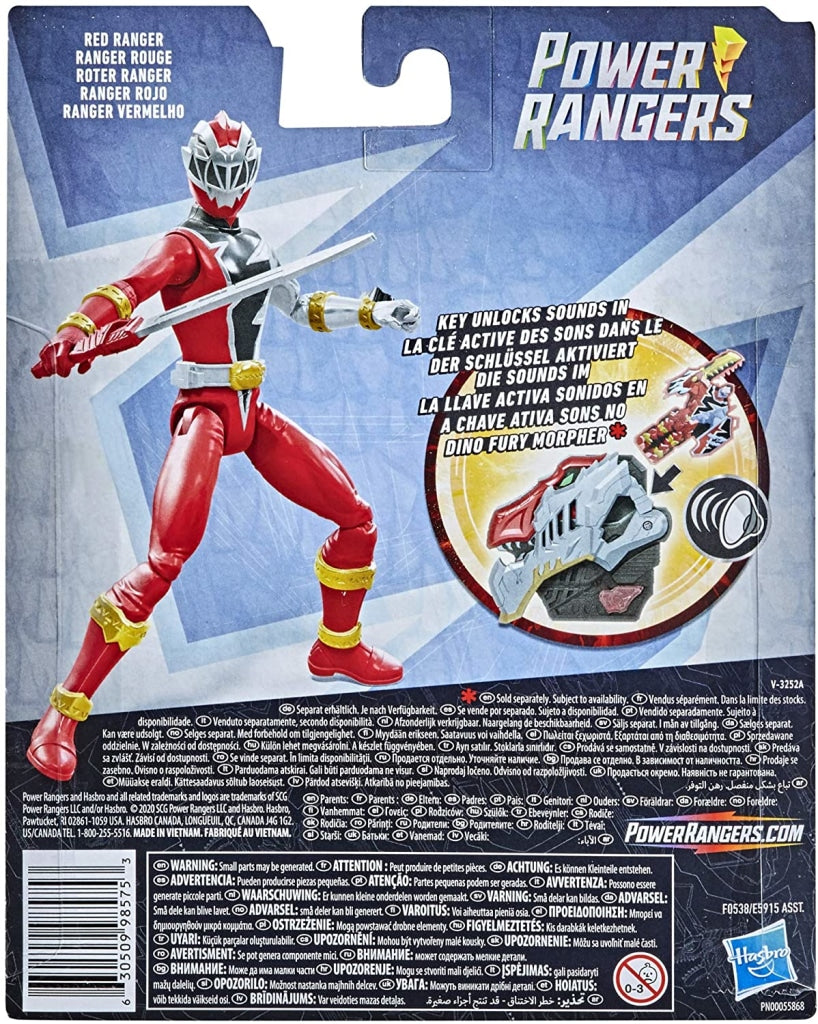 Power Rangers Dino Fury Red Ranger 6-Inch Action Figure