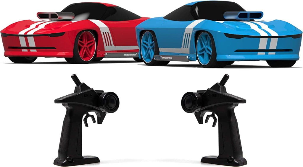 Sharper Image® Toy RC Body Shop Remote Control Demolition Car 2 Pack with  Pop-on Parts, 2.4 GHz Long Range Wireless Control, Blue/Red, Age 6+ 